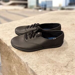 Keds Men's Black Leather Sneakers